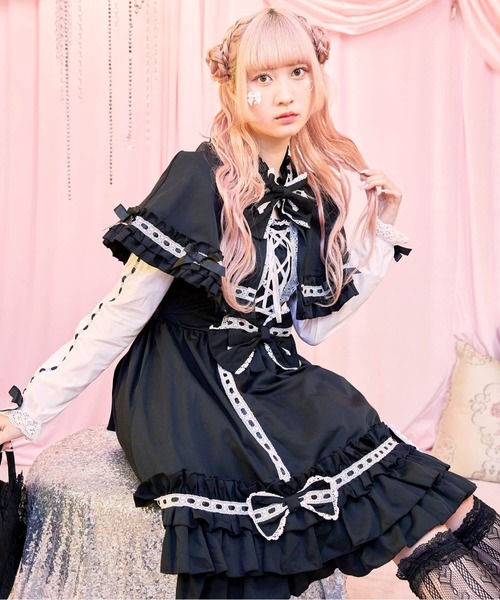 「BODYLINE」 半袖ワンピース M ブラウン レディース_画像5