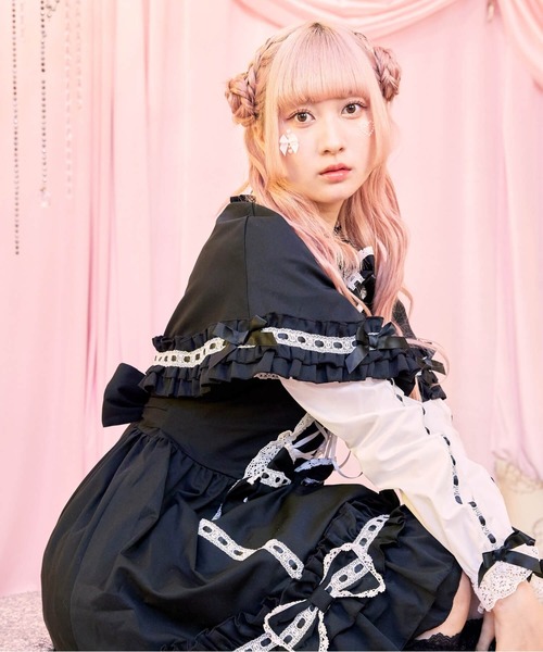 「BODYLINE」 半袖ワンピース M ブラウン レディース_画像8
