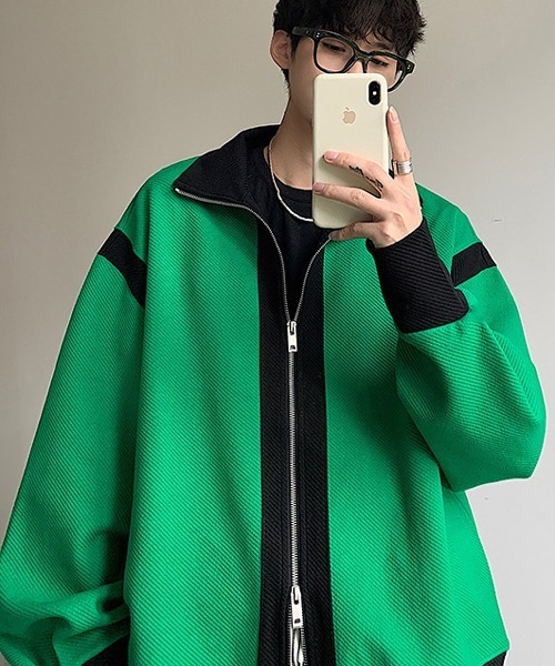 「NOWLE」 ブルゾン MEDIUM グリーン メンズ_画像2