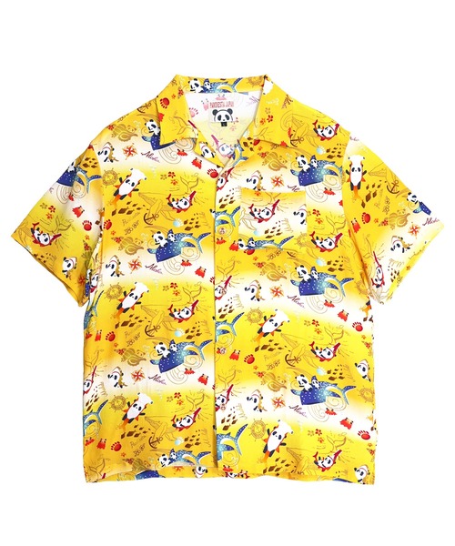 アロハティア様 PANDIESTA（パンディエスタ） アロハシャツ tシャツ シャークパンダ