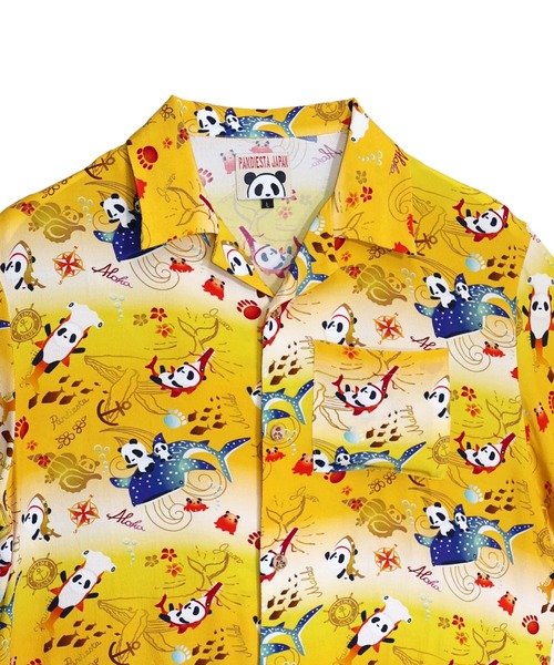 PANDIESTA（パンディエスタ） アロハシャツ tシャツ シャークパンダ