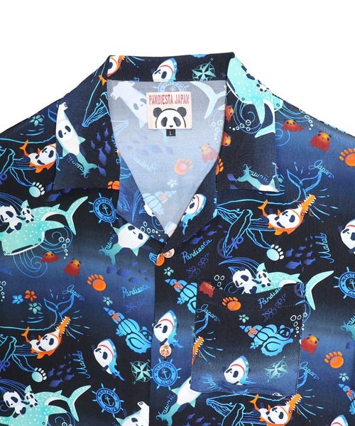PANDIESTA（パンディエスタ） アロハシャツ tシャツ シャークパンダ