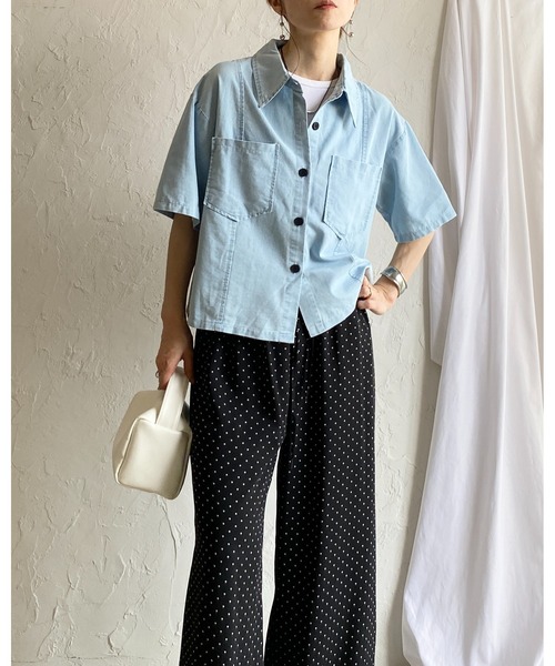 She's Closet セットアップ サマーデニムダンガリーシャツ＆スカート