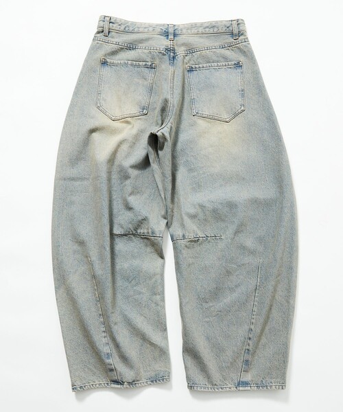 「FREAK'S STORE」 デニムパンツ MEDIUM ネイビー メンズ_画像3