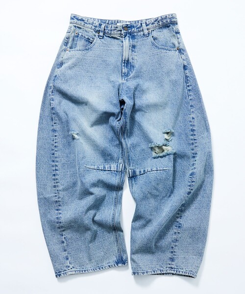 「FREAK'S STORE」 デニムパンツ MEDIUM ネイビー メンズ_画像9