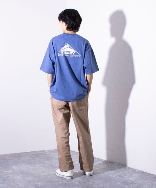 「KELTY」 半袖Tシャツ L ブルー メンズ_画像3