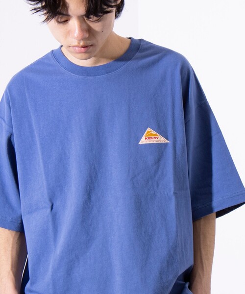 「KELTY」 半袖Tシャツ L ブルー メンズ_画像7