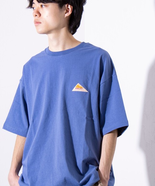 「KELTY」 半袖Tシャツ L ブルー メンズ_画像8