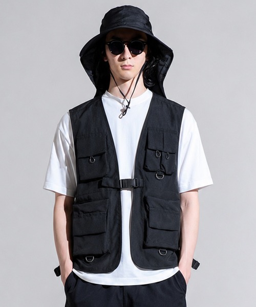 「CALIFORNIA OUTFITTERS」 ベスト X-LARGE ブラック メンズ_画像4