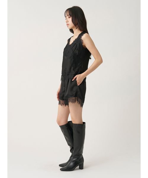 SNIDEL（スナイデル） パンツ レーストリムサテンショートパンツ