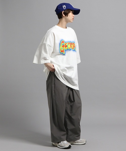 「GEORGE'S」 半袖Tシャツ MEDIUM ネイビー メンズ_画像8