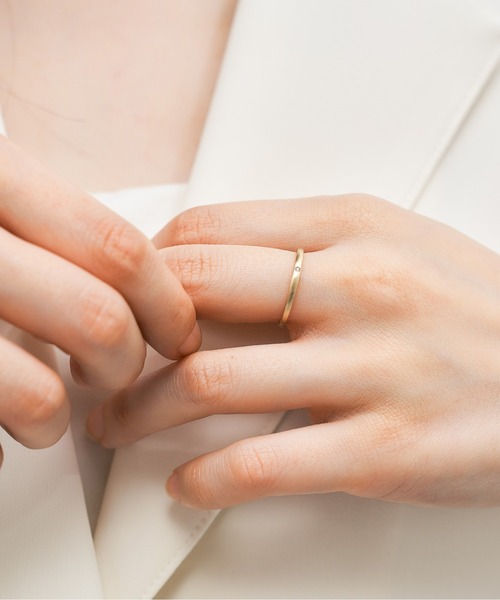 Jewel closet by L&Co. 指輪 リング 「誕生石」K10 マットテクスチャー