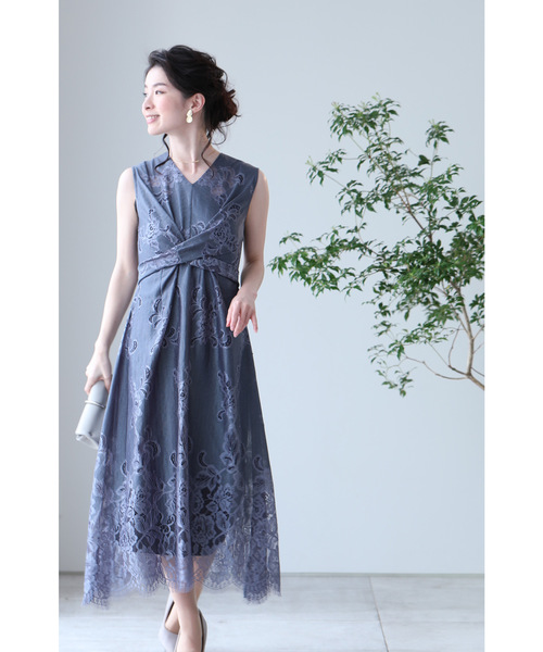 レース 花柄 ミディアムワンピース r-4517 mainjsfashion-8.jpg