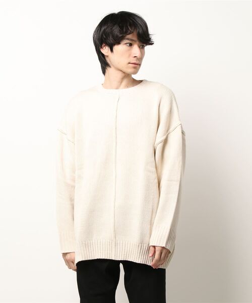 JUGLANS セーター ニット Revo. 5G ABヤーンリンキングクルーネック