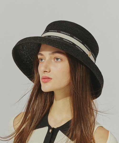 Chapeau d' O（シャポードオー） 帽子 ハット Straw-B Casablanca Logo