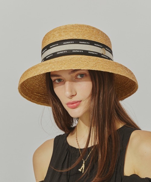 Chapeau d' O（シャポードオー） 帽子 ハット Straw-B Casablanca Logo