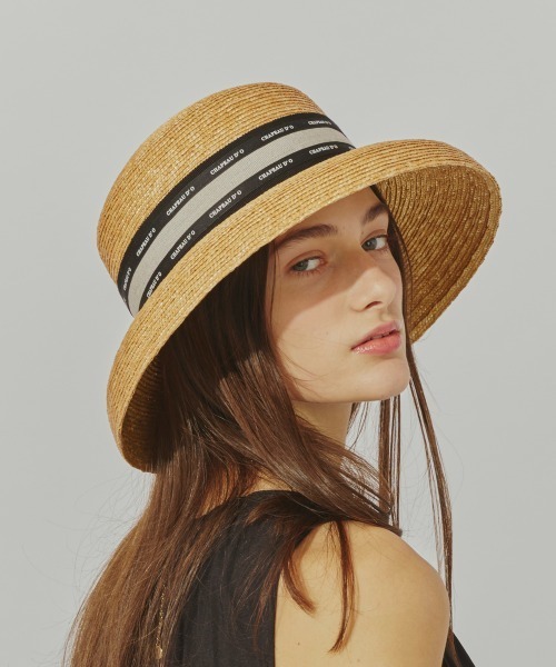 Chapeau d' O（シャポードオー） 帽子 ハット Straw-B Casablanca Logo