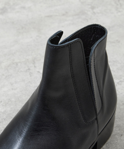 ブーツ PADRONE パドローネ / BL INNERGORE BOOTS インナーゴア レザーヒールブーツ / PU8394-1102 メンズの画像