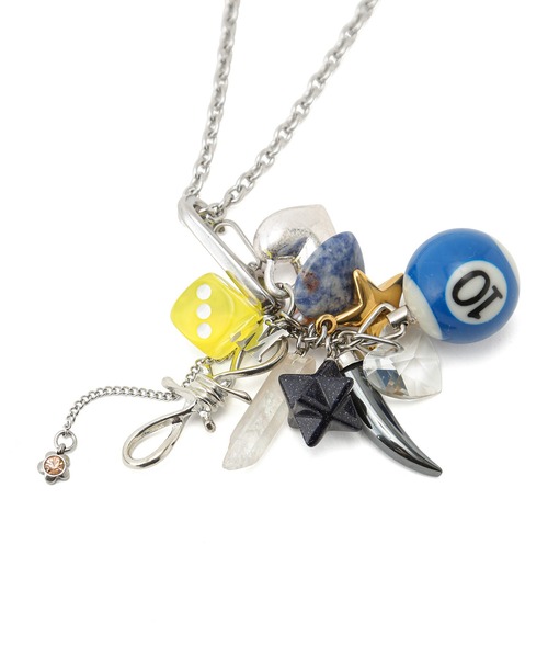 【関税込み】Marland Backus キーチェーン Marland Backusのシルバー＆ガンメタル チェーン キーチェーンが