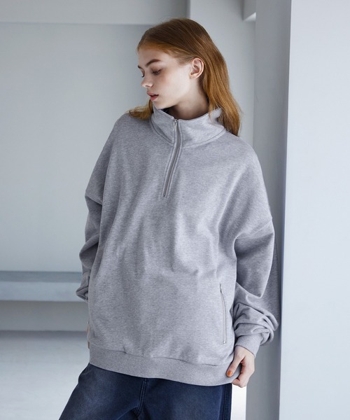 スウェット トップス ハーフジップ street half-zip sweater HALF ZIP SWEAT/ハーフジップスウェット | Schott（ショット