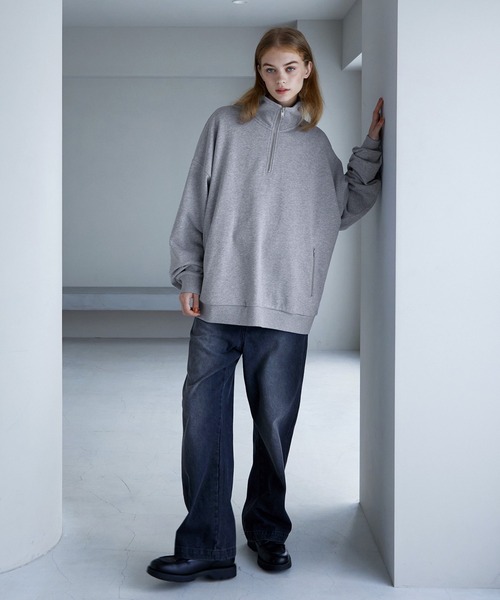 SERACE トレーナー スウェット 「SERACE」Loose silhouette half