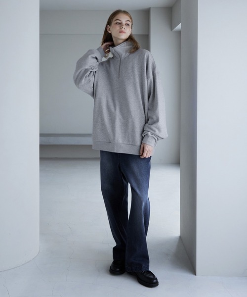 SERACE トレーナー スウェット 「SERACE」Loose silhouette half