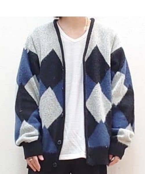mossimo セーター ニット MOSSIMO（モッシモ）アーガイル柄V