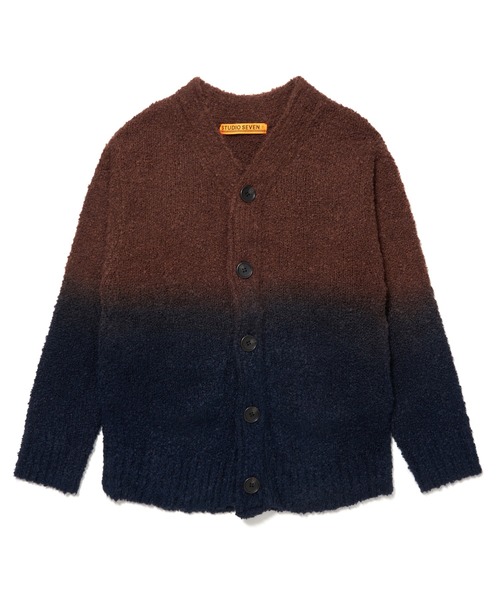 STUDIO SEVEN ニット Overdyed Long Cardigan「STUDIOSEVEN/スタジオ 
