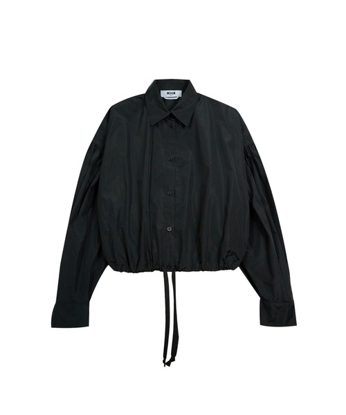 ブラウス シャツ バルーンスリーブ クロップドタフタシャツ レディース MSGM ブラウス シャツ バルーンスリーブ クロップドタフタシャツ