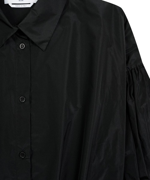ブラウス シャツ バルーンスリーブ クロップドタフタシャツ レディース MSGM ブラウス シャツ バルーンスリーブ クロップドタフタシャツ
