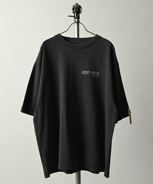 tシャツ 「ADAMPATEK/アダムパテック」tie-dye embroidery short sleeve / 刺繍入り タイダイオーバーサイズT ADAM PATEK(アダムパテック)】tie-dye embroidery short sleeve