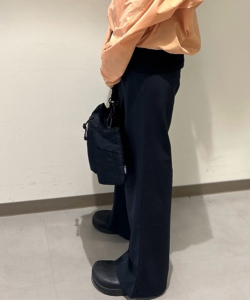 AIGLE パンツ UVカット 吸水速乾 ワイドレッグドローストリング