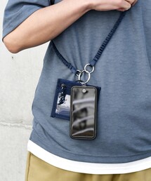 B242-8 モノグラム マルチカラー グラファイト スマホ ストラップ SHIPS any スマホショルダー 「SHIPS any別注」BYON BYON: マルチ ID