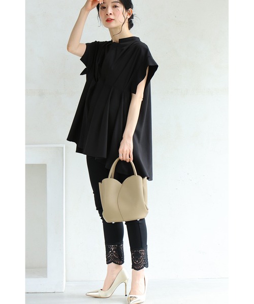 cawaii ハンドバッグ ポーチ・ストラップ付 花咲くチューリップバッグ