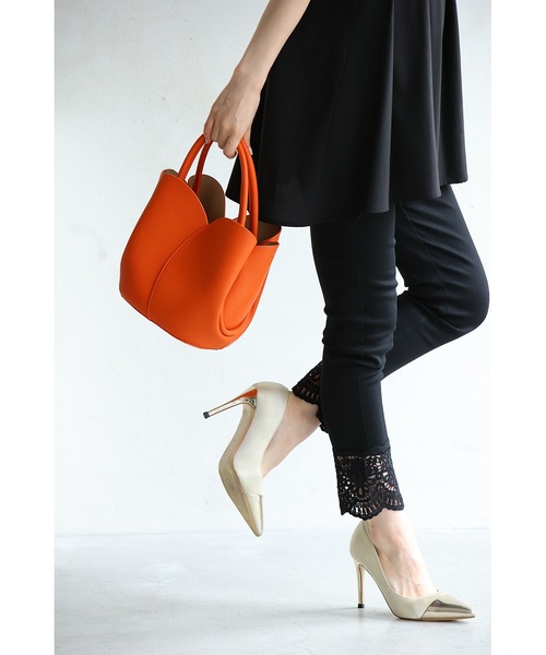 cawaii ハンドバッグ ポーチ・ストラップ付 花咲くチューリップバッグ