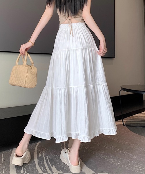 FREE STYLISTS スカート 裾フリルティアードスカート : ZOZOTOWN Yahoo