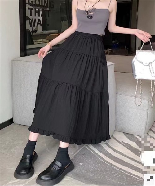 FREE STYLISTS スカート 裾フリルティアードスカート : ZOZOTOWN Yahoo