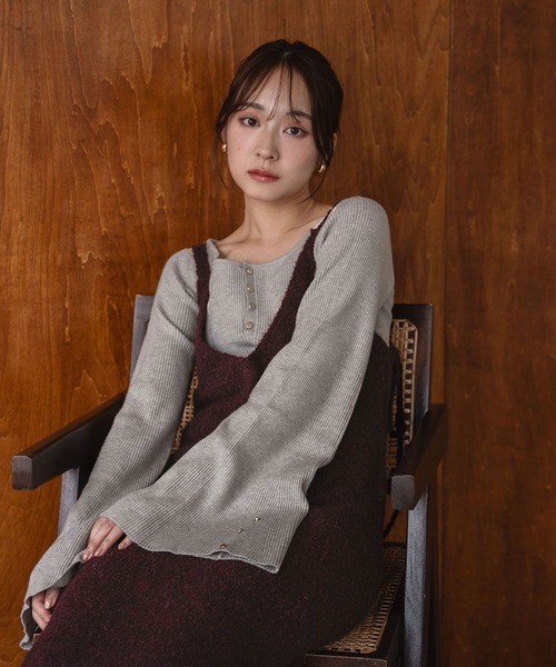 mideal ワンピース iline knit camisole onepiece / アイライン