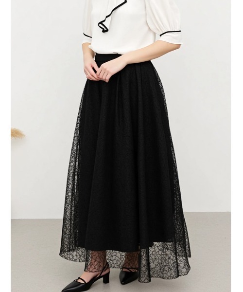 フレアスカート 黒 レース fifth（フィフス） スカート レースフレアースカート : ZOZOTOWN Yahoo