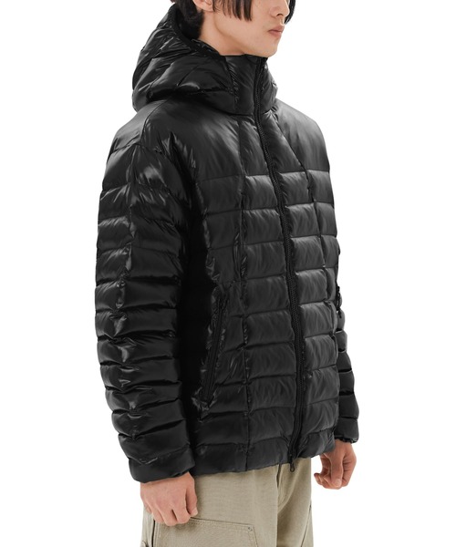 ★OY★CURVED ZIPPER LIGHTWEIGHT PUFFER JACKET - L.GREY★人気 OY ブルゾン アウター 「OY/オーワイ」 CURVED ZIPPER