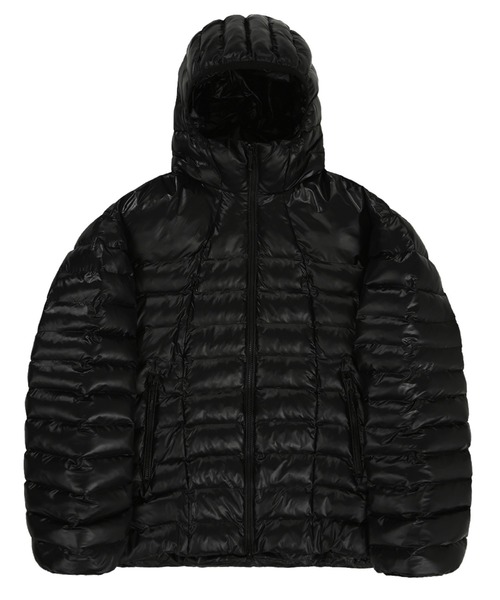 ★OY★CURVED ZIPPER LIGHTWEIGHT PUFFER JACKET - L.GREY★人気 OY ブルゾン アウター 「OY/オーワイ」 CURVED ZIPPER