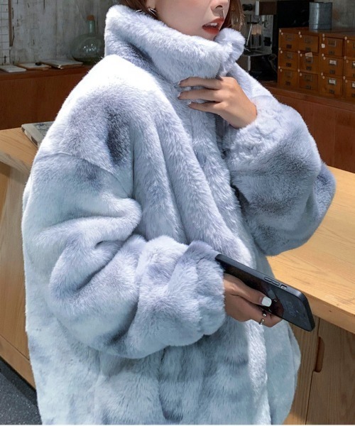 NEW GENTLEMAN ブルゾン アウター サリー フェイクファー モコモコ