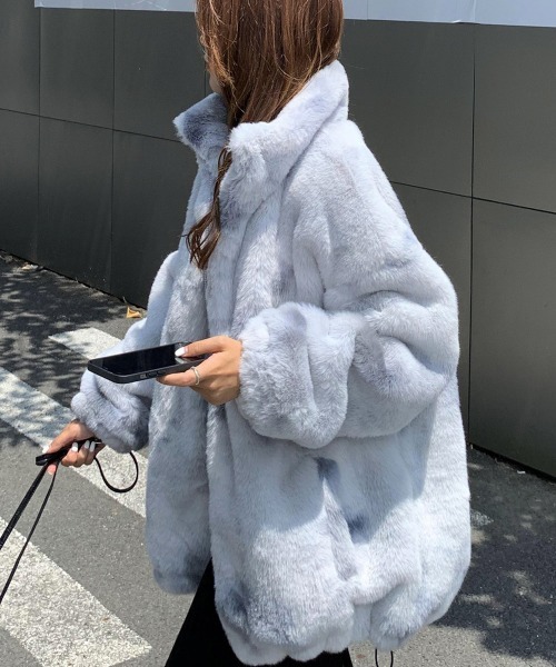 NEW GENTLEMAN ブルゾン アウター サリー フェイクファー モコモコ