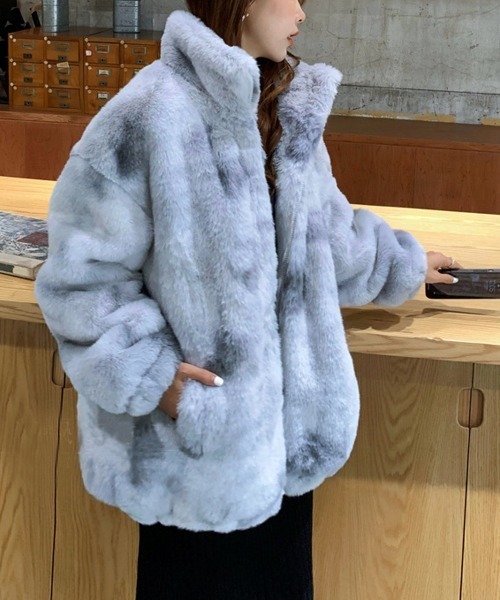 NEW GENTLEMAN ブルゾン アウター サリー フェイクファー モコモコ