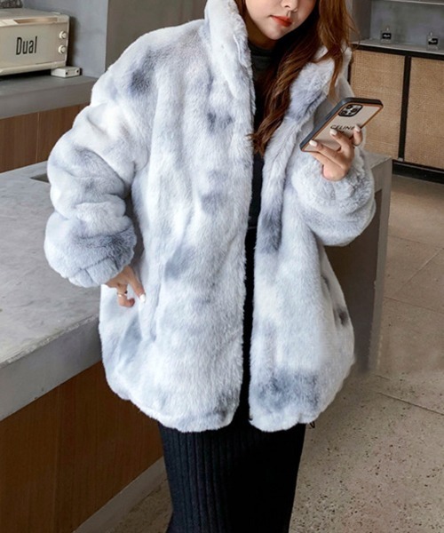 スリードッツ今期新作フェイクファーブルゾン スリードッツ今期新作フェイクファーブルゾン スリードッツ〉ファー