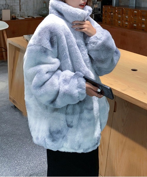 NEW GENTLEMAN ブルゾン アウター サリー フェイクファー モコモコ