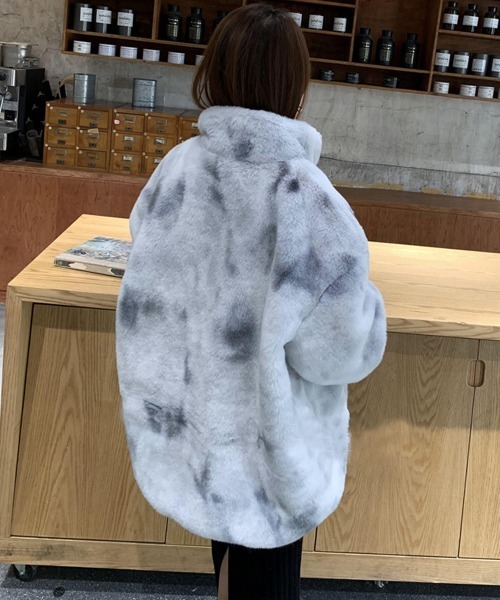 NEW GENTLEMAN ブルゾン アウター サリー フェイクファー モコモコ