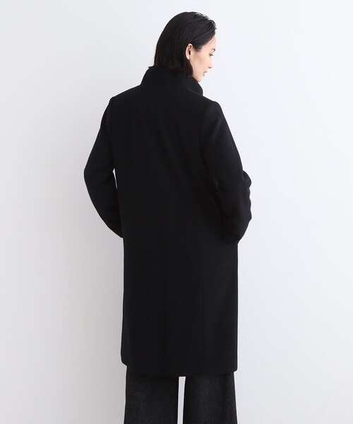 【スーパーセール】 INDIVI コート アウター 「ウール」名品スタンドカラーコート ジャケット・アウター