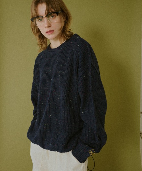 Y2K CPG ドローコード　ニット　セーター BROKEN BASE（ブロークンベース） セーター ニット ドローコードカラー