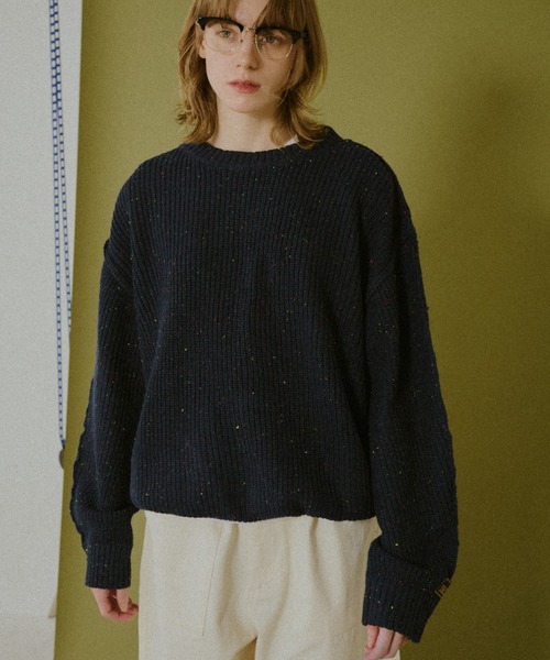 Y2K CPG ドローコード　ニット　セーター BROKEN BASE（ブロークンベース） セーター ニット ドローコードカラー